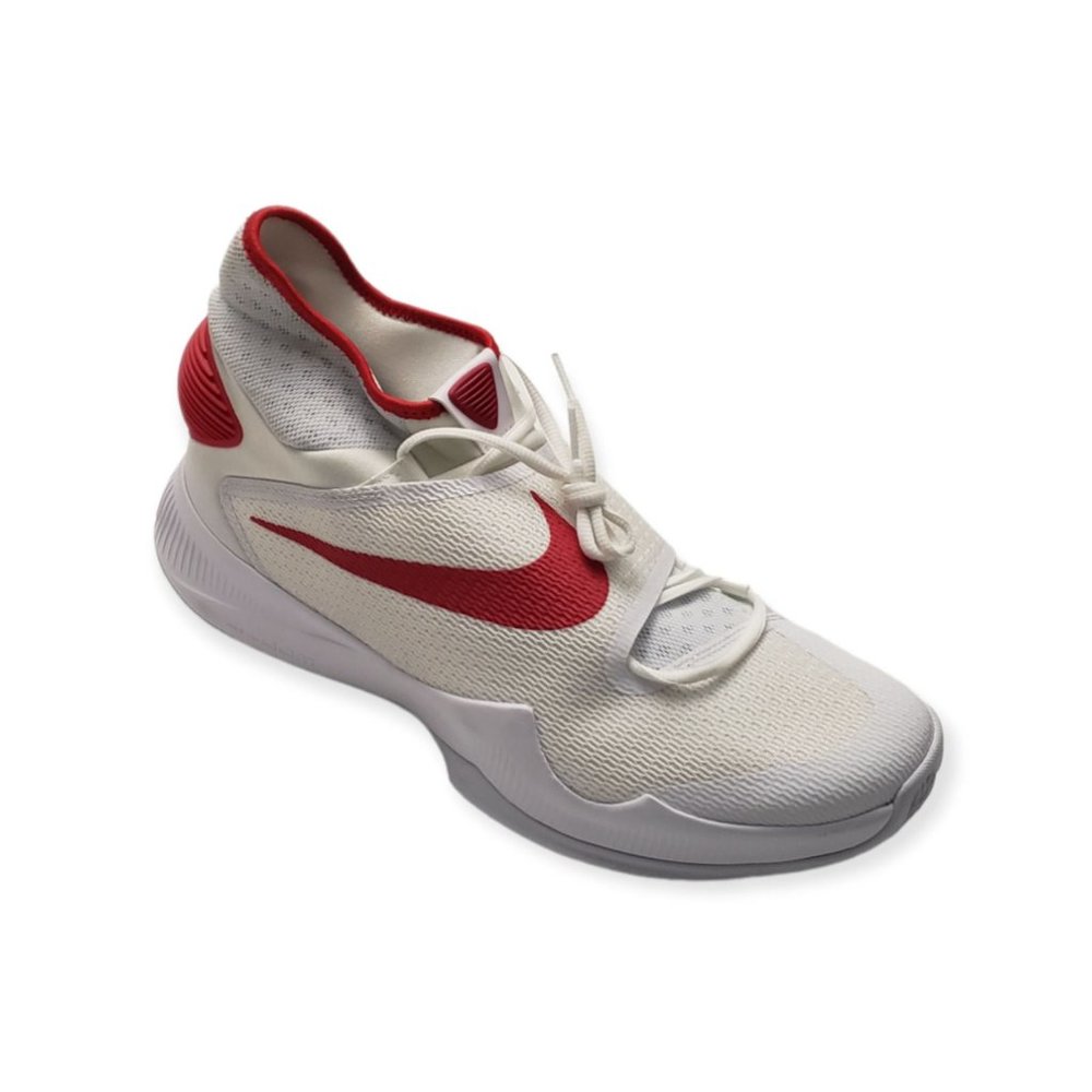 🔥RARE / Nike Men's Zoom Hyperrev 2015 TB Basketball Shoes White / Red Size 15.5